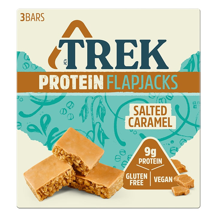 TREK Protein Flapjacks Salted Caramel 3 x 50g GOODS Holland&Barrett Default Title