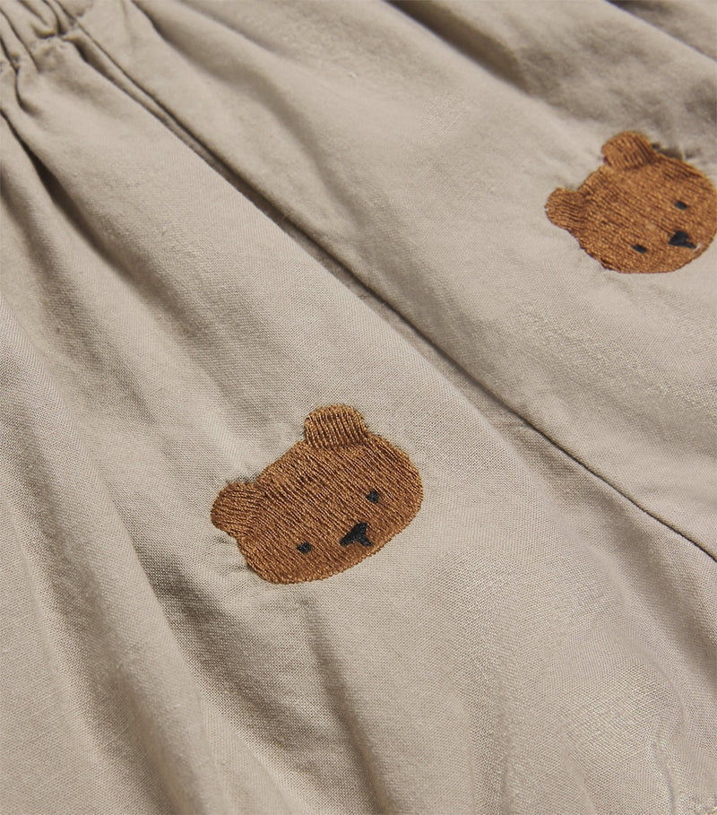 Donsje baby bloomers with embroidered bear motifs, 0-24 months - British product