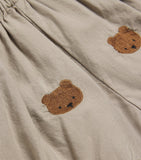 Donsje baby bloomers with embroidered bear motifs, 0-24 months - British product