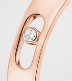 Messika Move Joaillerie Roségold Ehering 0,03 Karat Diamant (Britische Marke)