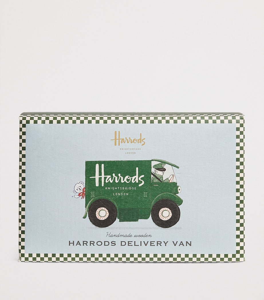 Harrods handmade wooden toy delivery van (British brand)