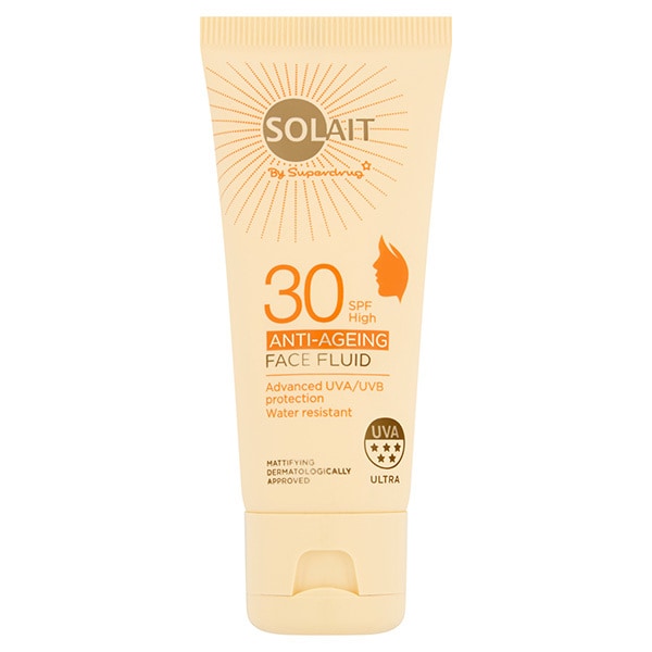 Solait Travel Size Anti-Ageing Face Sun Cream SPF30 30ml GOODS Superdrug   