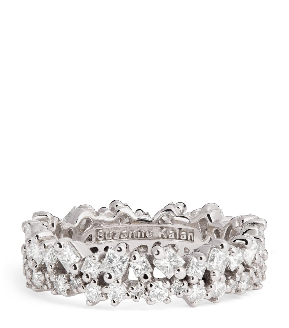 Suzanne Kalan princess eternity ring white gold diamonds (British brand)
