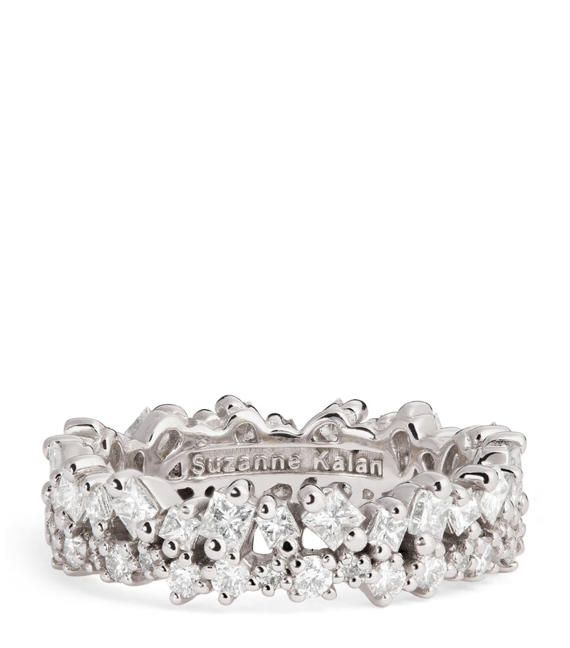 Suzanne Kalan princess eternity ring white gold diamonds (British brand)
