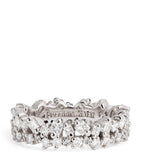 Suzanne Kalan princess eternity ring white gold diamonds (British brand)