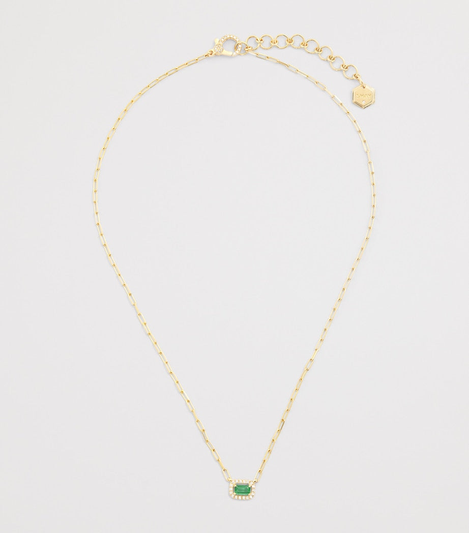 SHAY Mini Me necklace emerald diamond 0.5cm - British product