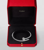 Cartier medium white gold and diamond Juste Un Clou bracelet - British product