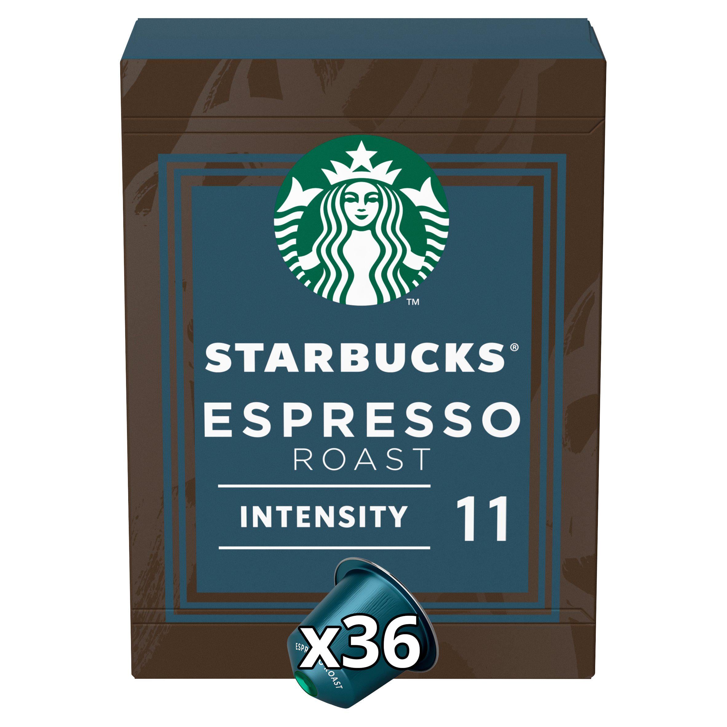 Starbucks by Nespresso Espresso Roast Coffee Pods x36 GOODS Sainsburys   