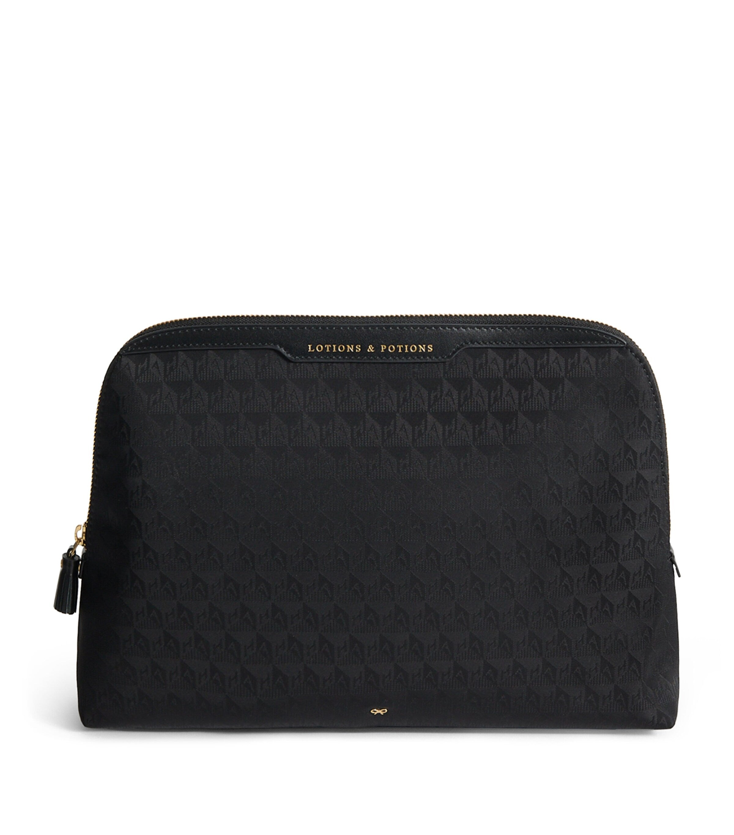 Anya Hindmarch Jacquard Logo Lotions and Potions travel pouch - British product