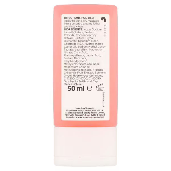 Superdrug fruity candyfloss shower gel 50ml - British product