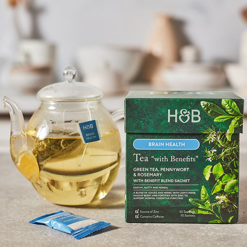 Holland & Barrett Brain Health Tea 10 Tea Bags, UK version