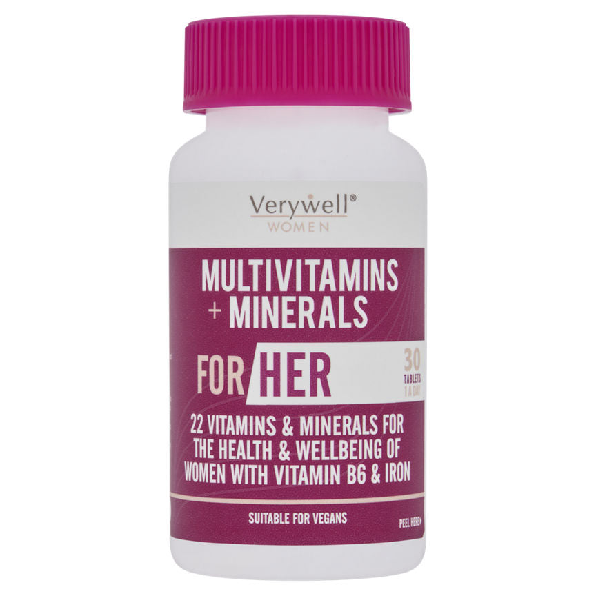 Verywell Women Multivitamins + Minerals for Her 1 A Day 30 Tablets