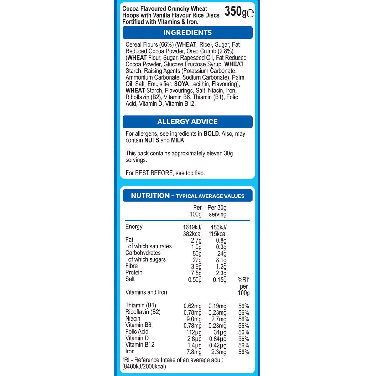 Oreo O's Cereal, 2 x 350g GOODS Costco UK