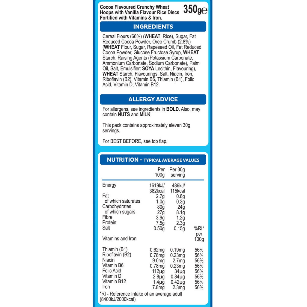 Oreo O's Cereal, 2 x 350g