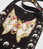 Valentino Garavani medium suede Nellcôte cross-body bag, imported from the UK