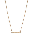Chopard Ice Cube rose gold diamond necklace (British brand)