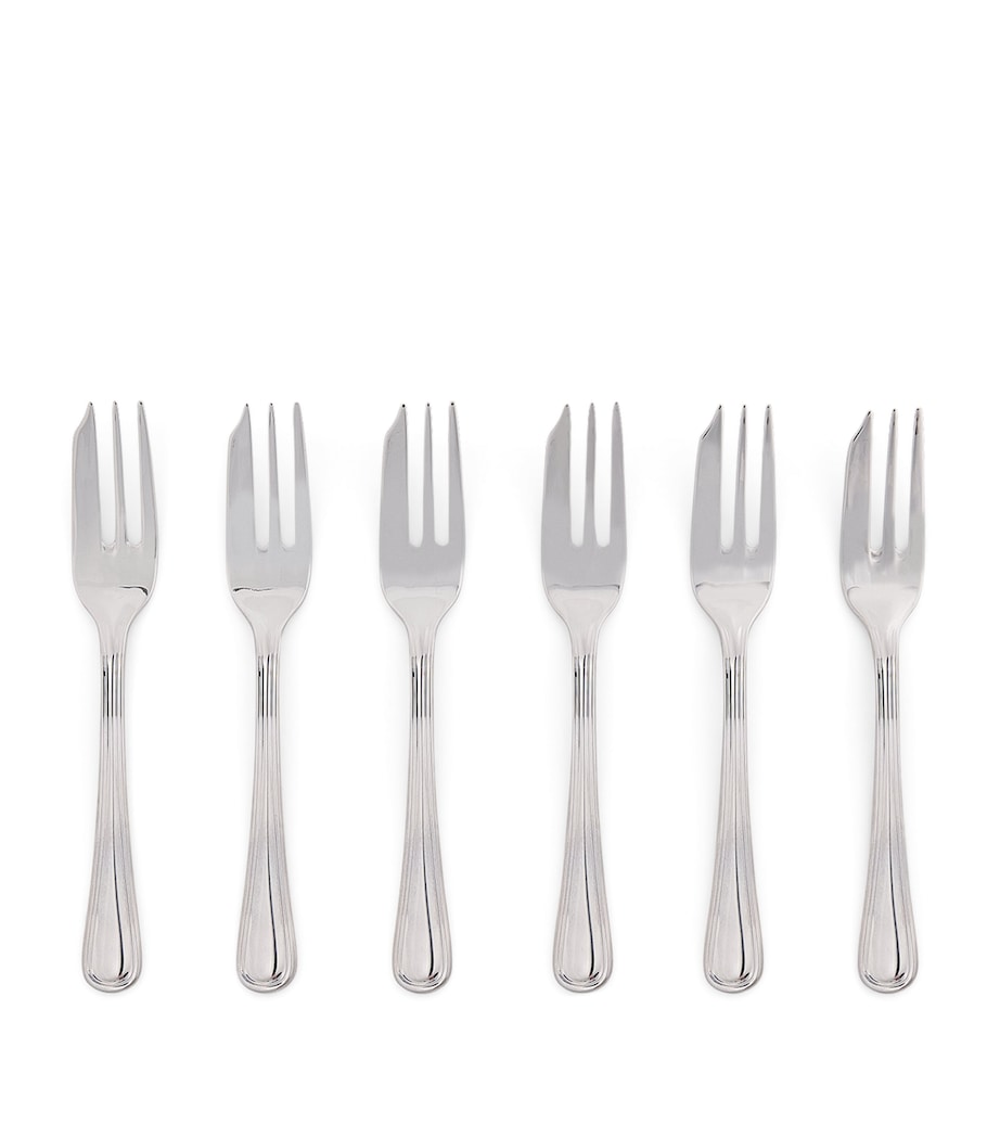 Harrods Set of 6 Stainless Steel Pastry Forks