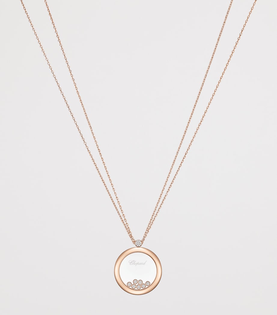 Chopard Happy Diamonds pendant 18k rose gold (British brand)
