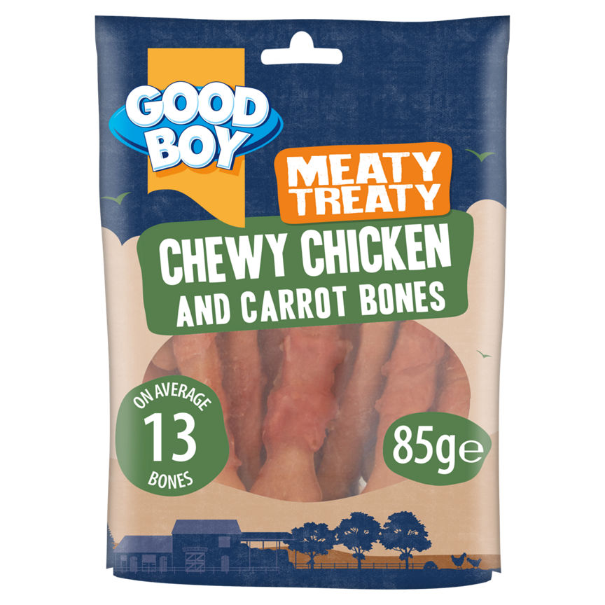 Good Boy Meaty Treaty Chicken Carrot Bones Dog Treats Dog Food & Accessories ASDA   