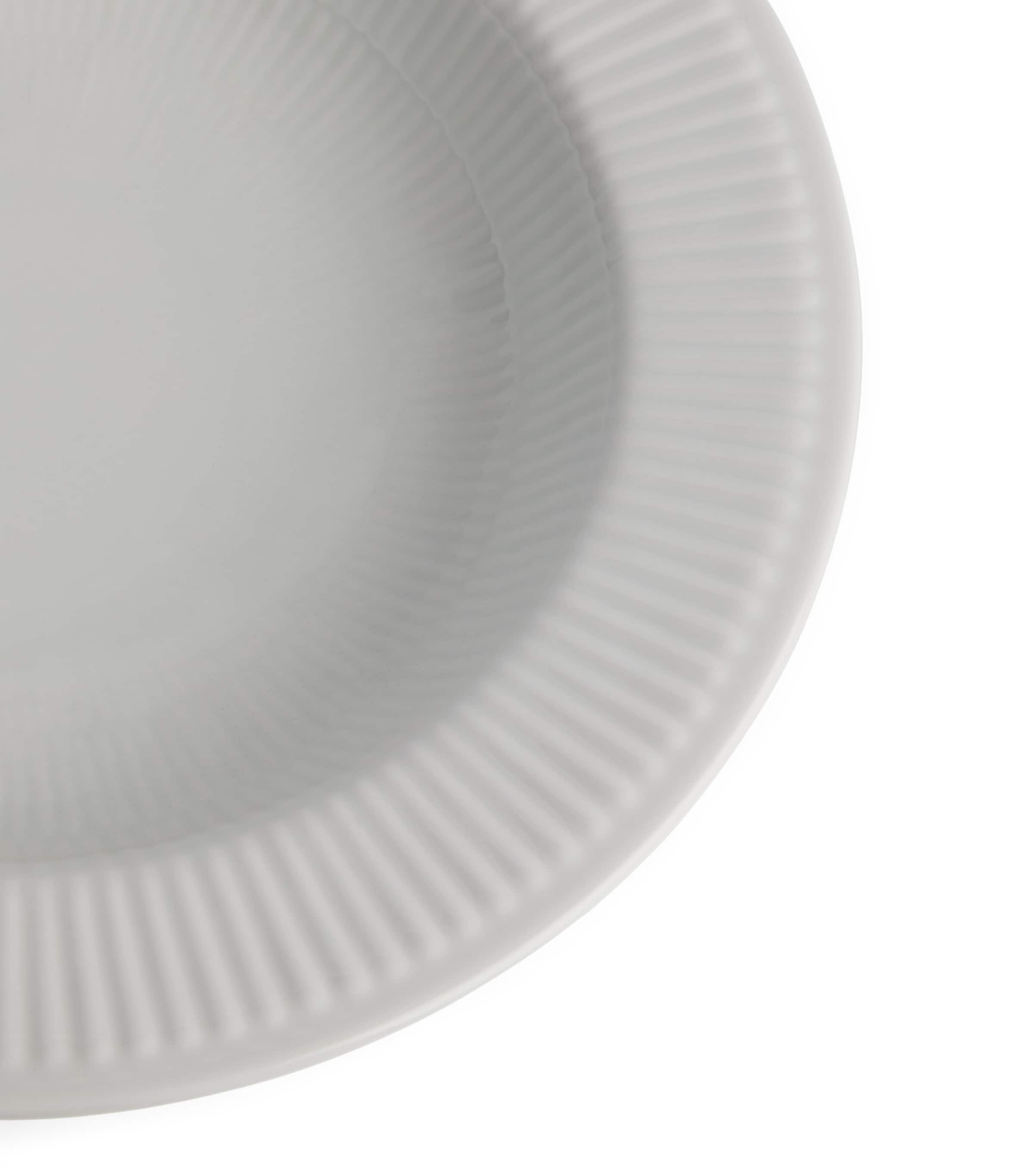 Royal Copenhagen white fluted porcelain deep plate 30cm, imported from the UK