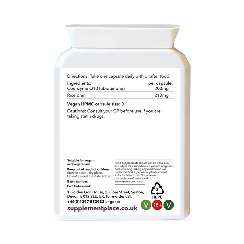 Supplement Place Coenzyme Q10 200mg 30 capsules - British product