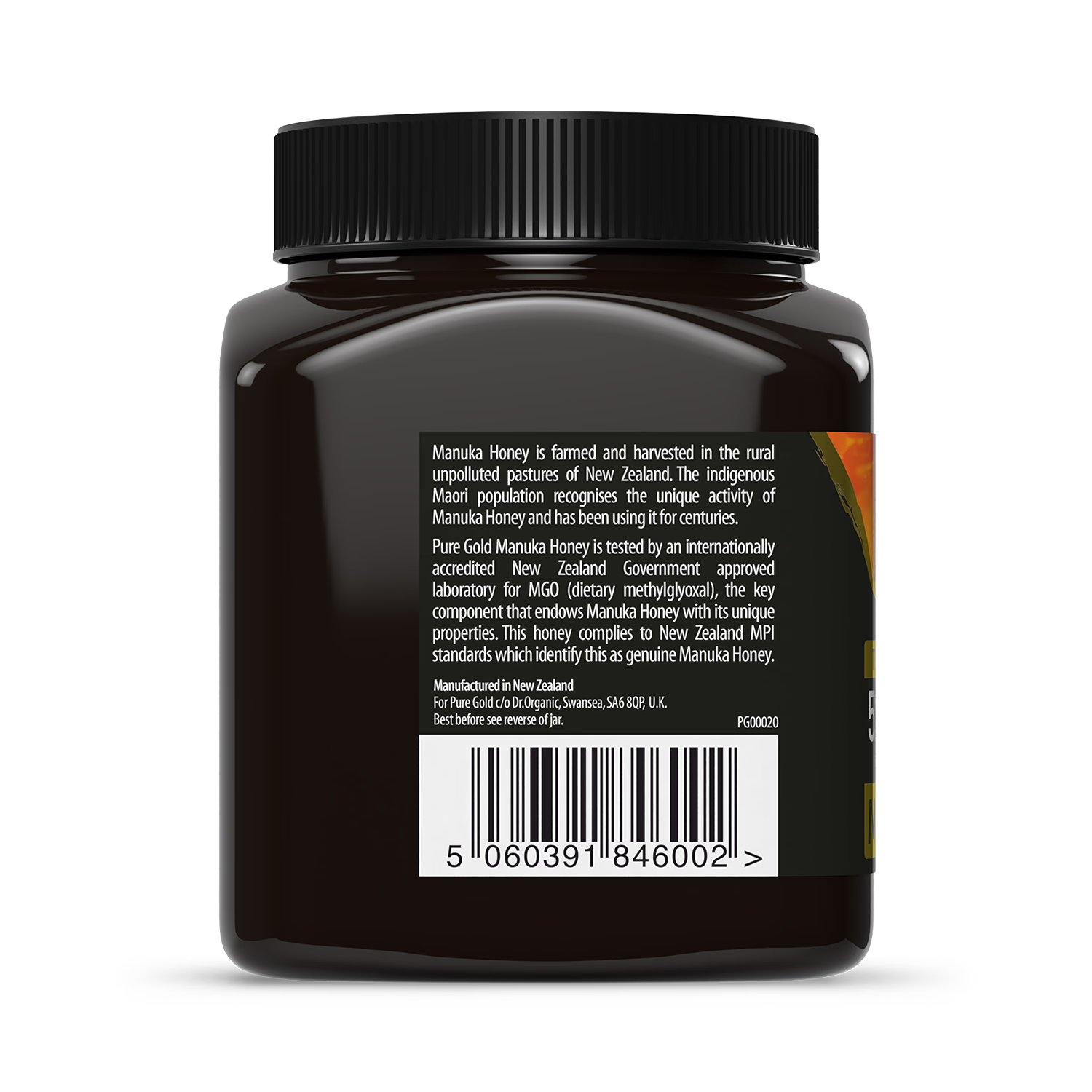 Pure Gold Manuka Honey MGO 525+ 250g (British brand)