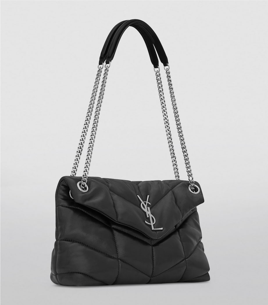 Saint Laurent Loulou shoulder bag small puffer matelassé (British brand)