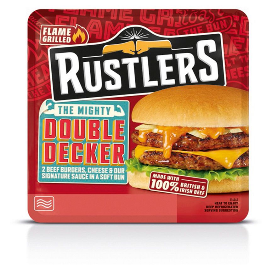 Rustlers The Mighty Double Decker GOODS ASDA   