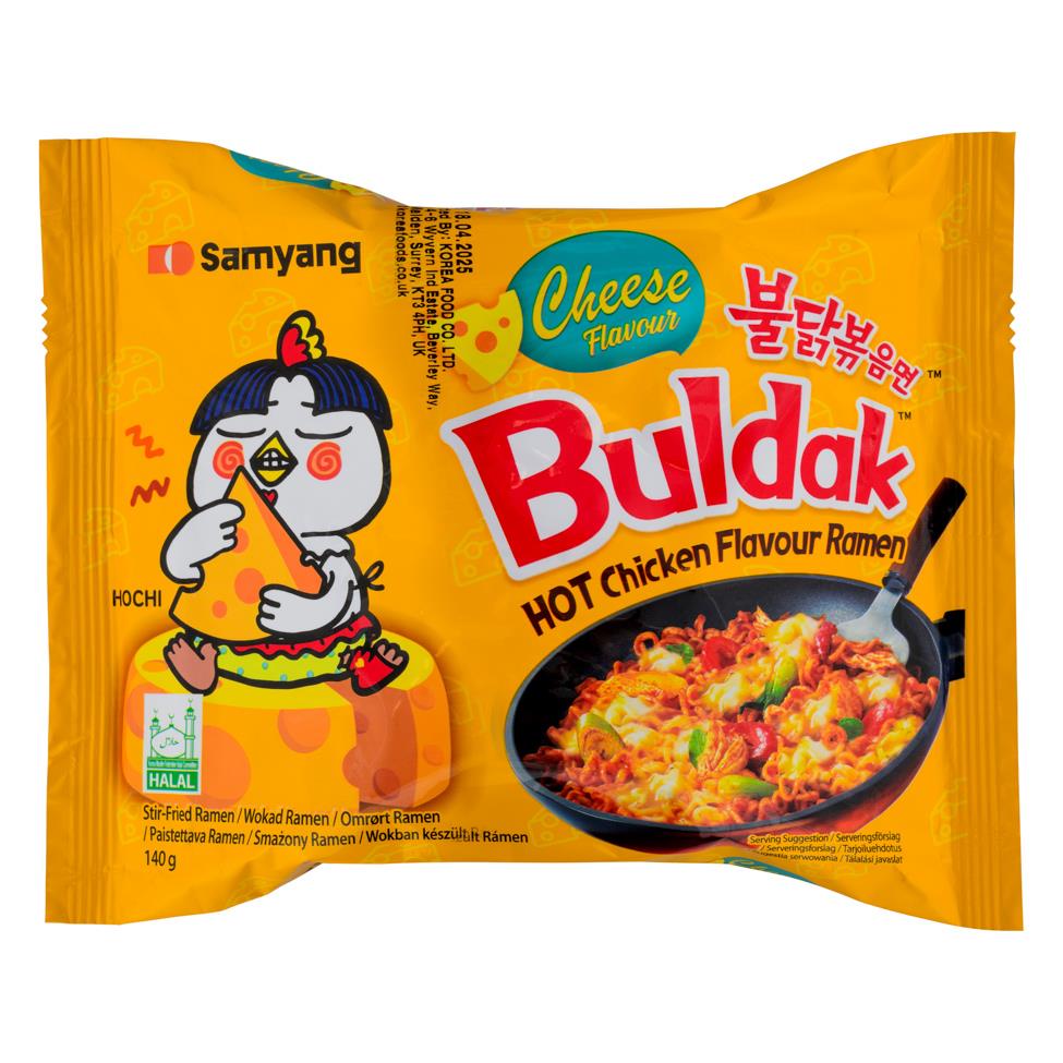 Samyang Buldak hot chicken ramen cheese EU version, imported from the UK