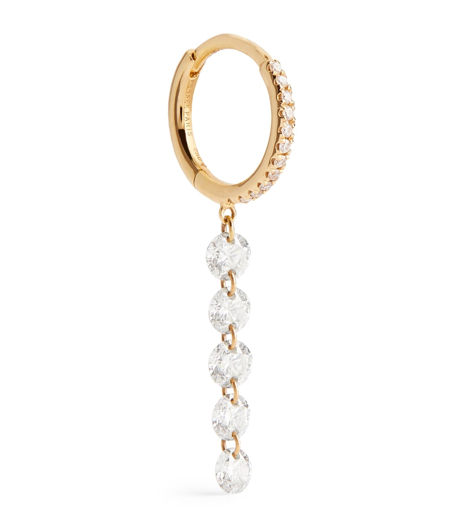 Persée yellow gold diamond single earring, UK version