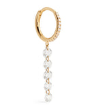 Persée yellow gold diamond single earring, UK version