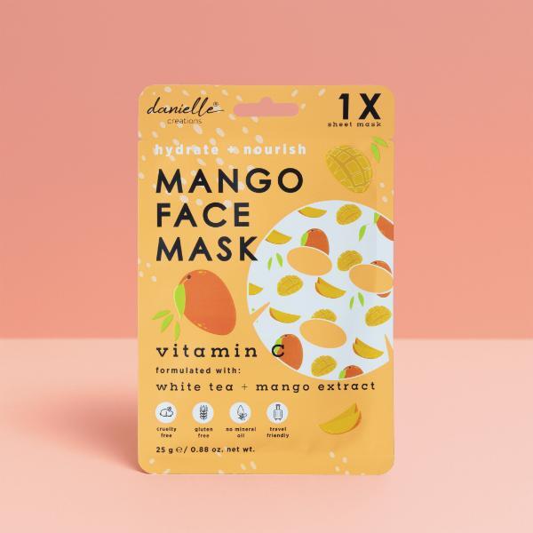 Danielle Creations mango vitamin C sheet masks 5 pack, UK version