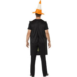 Smiffys traffic light costume black with cone hat (British brand)