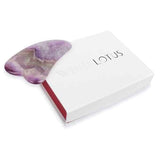 White Lotus amethyst crystal gua sha, imported from the UK