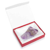 White Lotus amethyst crystal gua sha, imported from the UK