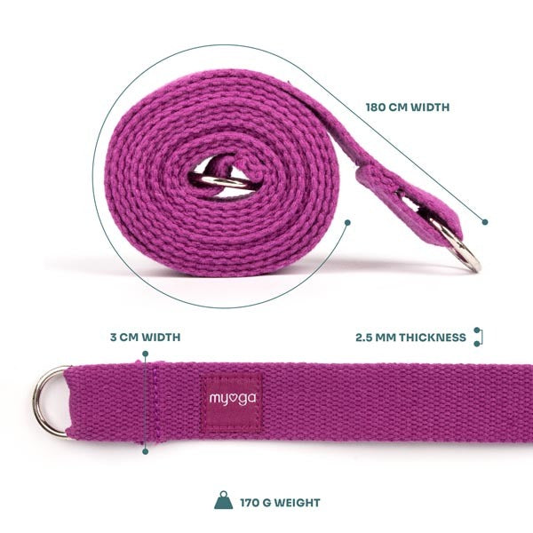 Myga 2 In 1 Yoga Belt & Sling - Plum GOODS Superdrug   