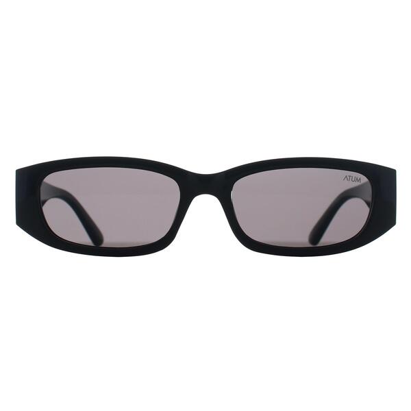 Atum Nyctra black rectangular women sunglasses (British brand)