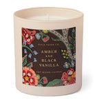 Rifle Paper Co. amber and black vanilla scented candle 270g, imported from the UK