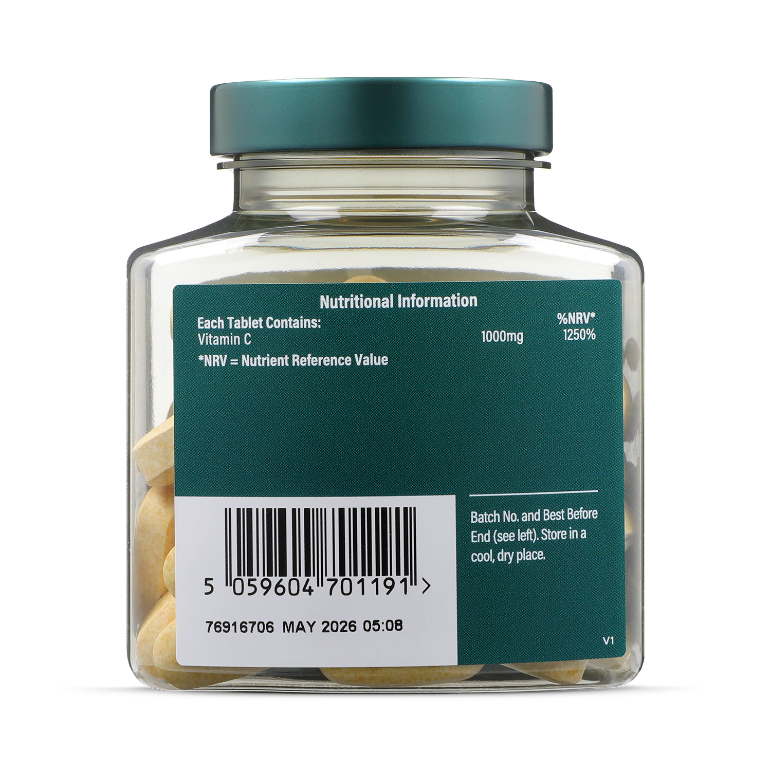 Holland & Barrett Gentle Vitamin C Tablets 1000mg 60 tablets, UK version