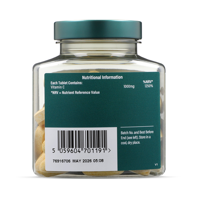 Holland & Barrett Gentle Vitamin C Tablets 1000mg 60 tablets, UK version