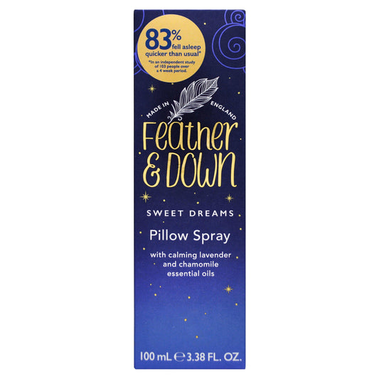 Feather & Down Sweet Dreams Pillow Spray with Calming Lavender and Chamomile Essential Oils 100ml face & body skincare Sainsburys   