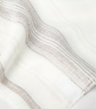 Brunello Cucinelli linen stripe scarf 75cm x 180cm (British brand)