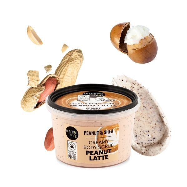 Organic Shop Peanut Latte body scrub 250ml (British brand)