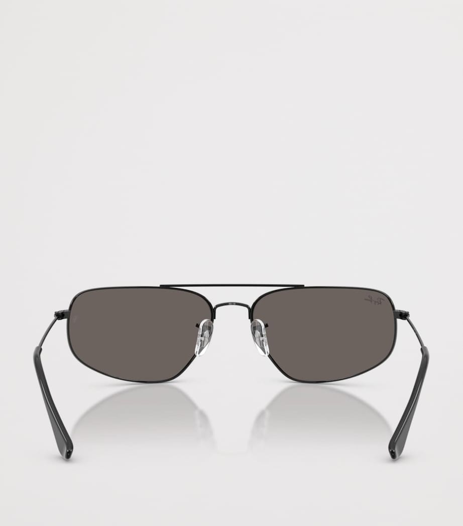 Ray-Ban rectangular metal sunglasses - British product