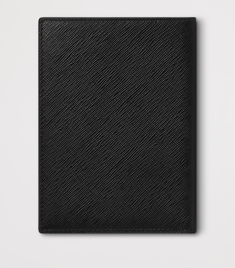 Montblanc Sartorial leather passport holder embossed exterior - (British brand)