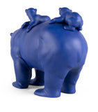 Lladró Bold Blue Mummy Bear and Babies sculpture - British product