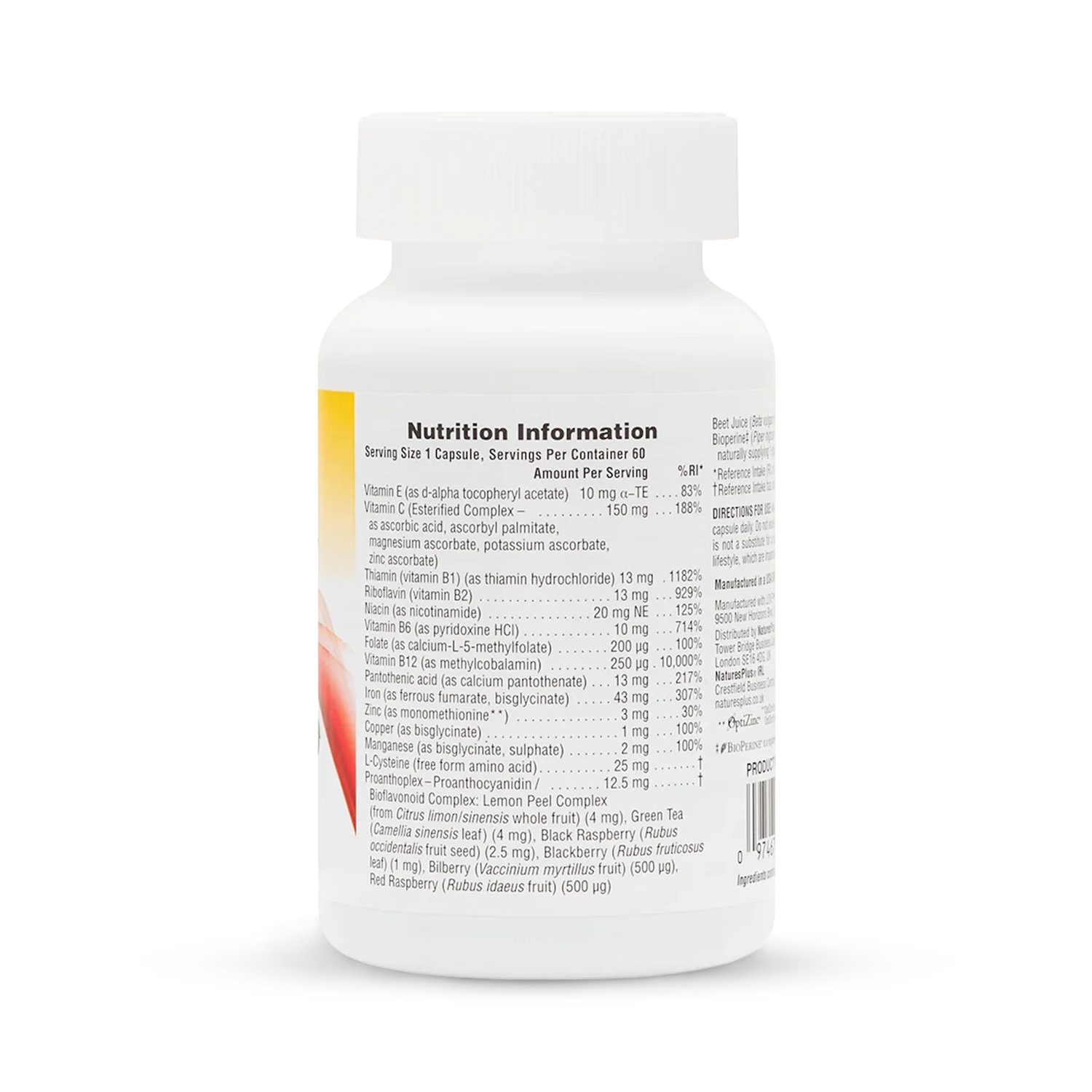 NaturesPlus HEMA-PLEX iron supplement 60 capsules - British product