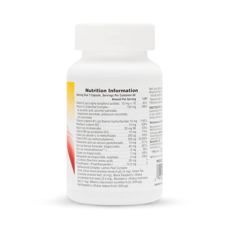 NaturesPlus HEMA-PLEX iron supplement 60 capsules - British product