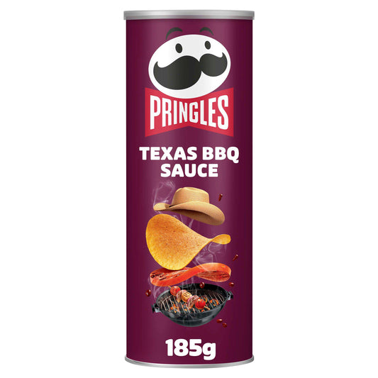 Pringles Texas BBQ Sauce Flavour Sharing Crisps 185g GOODS Sainsburys   