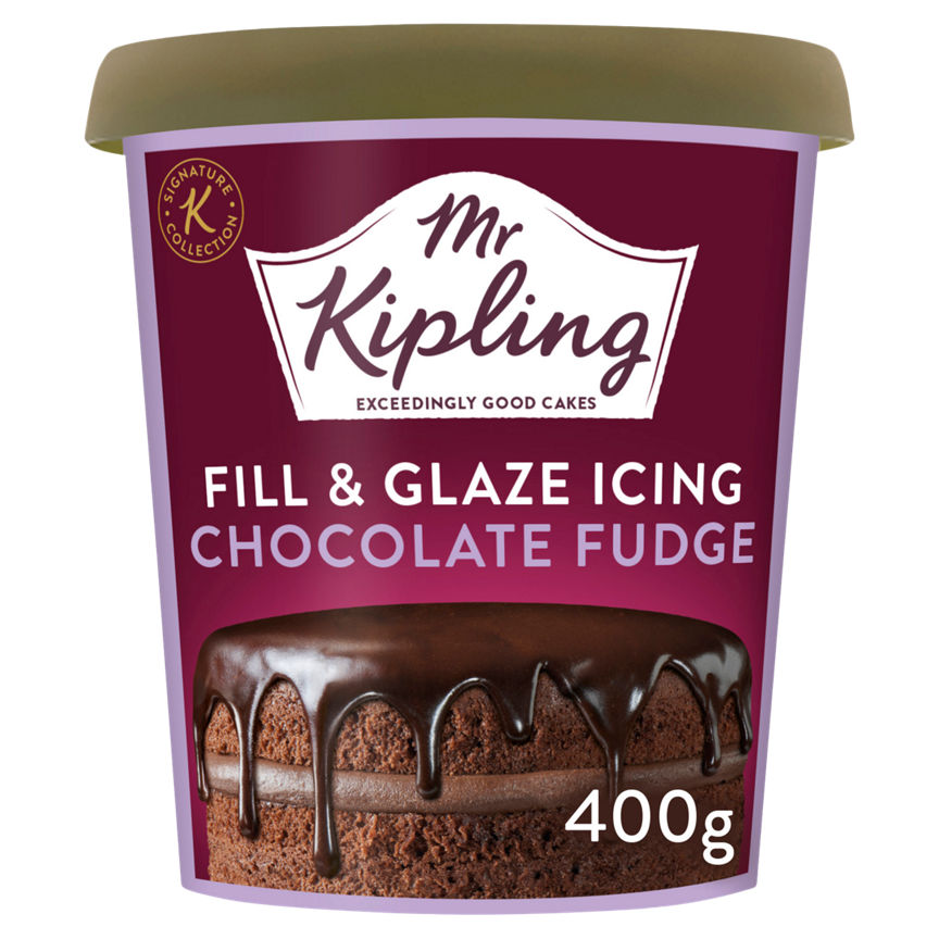 Mr Kipling Fill & Glaze Icing Chocolate Fudge 400g GOODS ASDA   